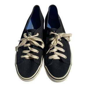 Keds Women’s, Black Lace Up Sneakers. Size 8